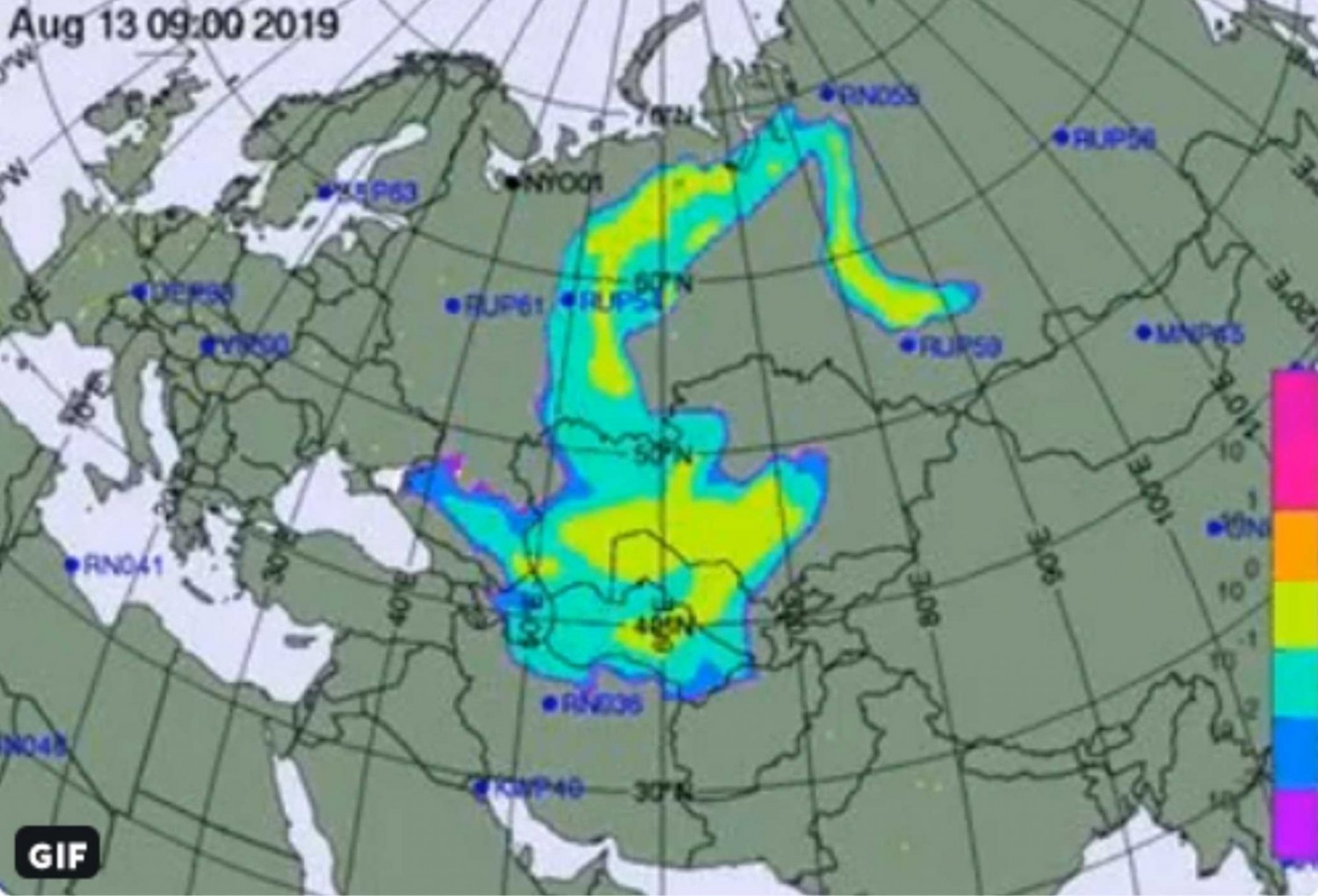 Nagy a baj a keleti szomszédunknál: hatalmas radioaktív felhő takarta be az eget Ukrajnában